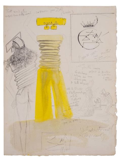 salvador dali outfit|The Beautifully weird Fashion Drawings of Salvador Dali